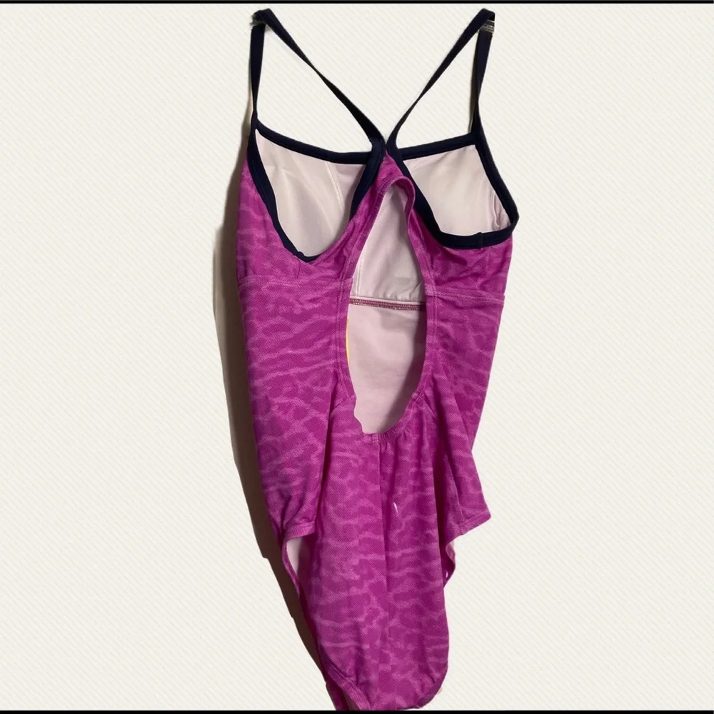 Nike Wild One Animal Print Sporty Swim Swimsuit NWT